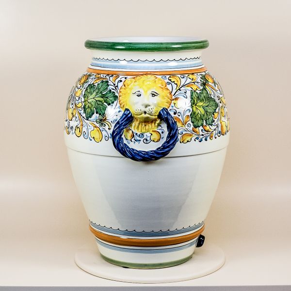ROUNDED VASE cm.46h in the design: Cafaggiolo Colori